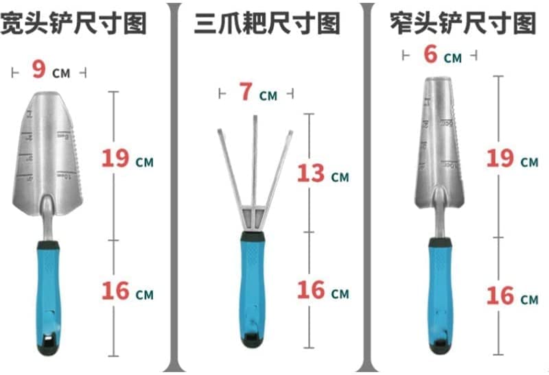 Ensemble d'outils de Jardin en Alliage d'aluminium Costume Trois pièces cultivant la Plantation truelle pelles transplanteur