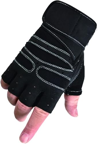 Miniatura 1 de Guantes de entrenamiento para hombres y mujeres, guantes de ejercicio para levantamiento de pesas, ciclismo, gimnasio, entrenamiento, ajuste