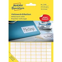 Avery Zweckform 3306 Multipurpose Labels 13 x 8 mm Pack of 3712