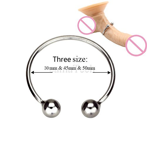 SPARKS FLY 3Pcs Stainless Steel Metal Pênis Pênis Rings Delay Ejaculátion Cage Double Bead Male Pênis Locking Delayed Erêction Aid