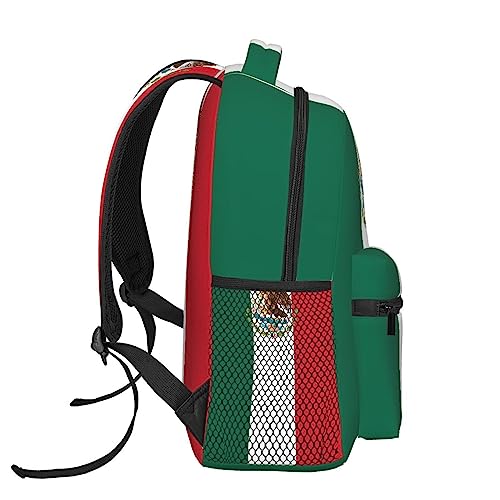Mexico Mexican Flag Backpacks Cute Laptop Bookbag Computer Bag Hiking Travel Daypack for Women Men3