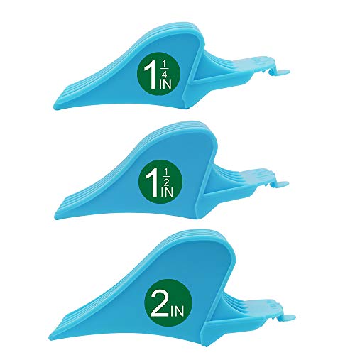 Image of CR8GR8 Professional Hair Clipper Combs Guides, NO.10+NO.12+NO.16, Blue, Fits Most Wahl Clippers