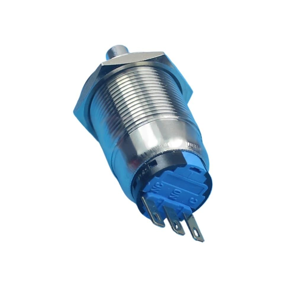 19mm Anti Vandal Knob Switch with 1NO1NC 2 Position ON-Off Selector Switch Electric Key Rotary Switch