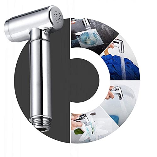 Mélangeur de salle de bain chrome avec douchette de bain et levier double - 3
