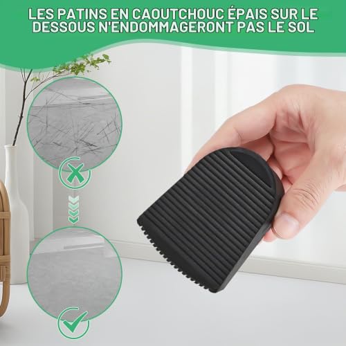 MIGUBIGU Barre de Sécurité Porte, Réglable de 59-123 cm, Barre Securite Fenetre, Barre Anti Effraction Porte, Fenêtres ou Portes Coulissantes pour Appartements, Chambres d'Hôtel et Maisons, Noir – vue 7