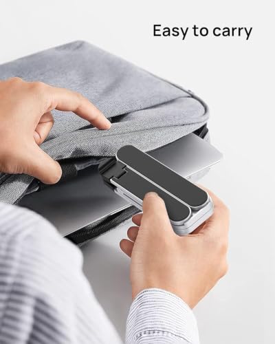 Image of TARKAN Portable Pocket Aluminium Laptop Stand Fits Upto 15.6 Inch (Silver)