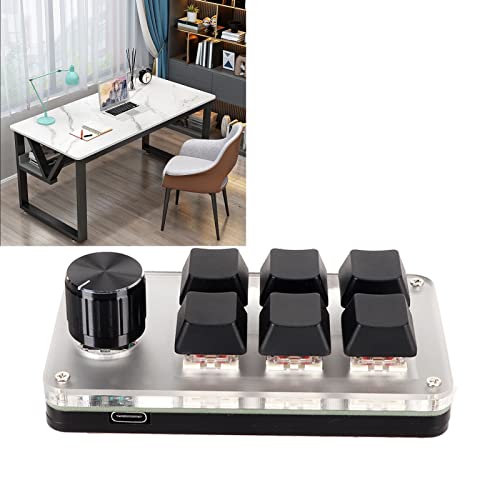 Teclado mecánico Vikye 6 teclas con perilla USB-A miniatura 2