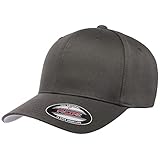 The Hat Pros Original Flexfit Wooly Cotton Twill Cap, XXL, Dark Grey