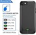 LoHi Battery Case, for iPhone 8/7 / 6s / 6 Portable & Protective 5000mAh Capacity Extended Smart Battery Charging Case, Support Headphones, 4.7'' Black
