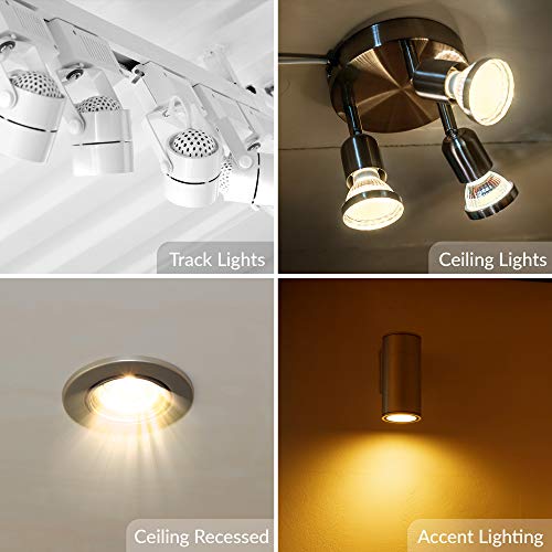 Simba Lighting Halogen GU10 35W Spotlight 120V MR16, Glass Cover, 10 Pack - image 4
