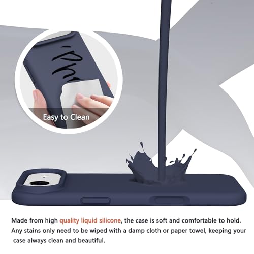 Image of iPhone air Case Silicone,Soft Microfiber Lining(Midnight Blue)