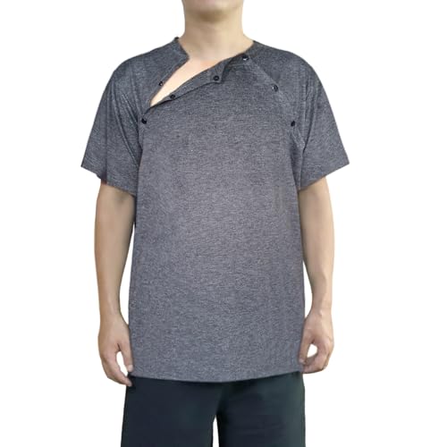Kangaroo Skin to Skin Bonding Care T-Shirt for Dads - Kangaroo Care Shirt for Men - Grey4