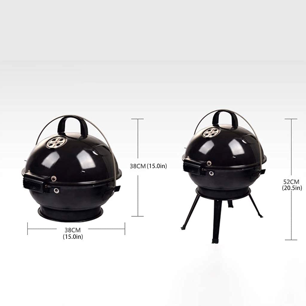 Grille Węglowe Przenośny Grill Węglowy Z Pokrywką Gotowanie Na Zewnątrz Camping Grill Na Węgiel Drzewny Składany Okrągły Grill Grill Grill Na Węgiel