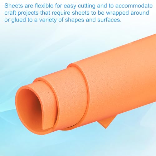 PATIKIL 30 Pack EVA Foam Sheets, 12" x 8" 2mm Thick Foam Sheets Crafts Foam Paper for Craft Classroom Bulletin Board Decor Scrapbooking DIY Cosplay Costume, Orange by PATIKIL - Used condition - Image 5