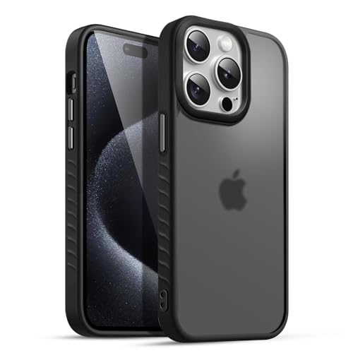 Image of KARWAN️ Shockproof Back Case Cover for iPhone 14 Pro | Camera Protection Bump |Shockproof Back Case Cover for iPhone 14 Pro - Black