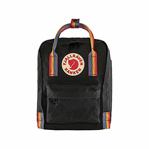 Fjallraven F23621550-907 Kånken Rainbow Mini Black-Rainbow Pattern