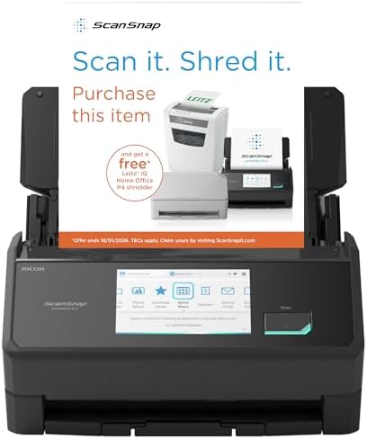 ScanSnap iX2500 Negro - Escáner dúplex 45 ppm/90 ipm, ADF 100 hoj...