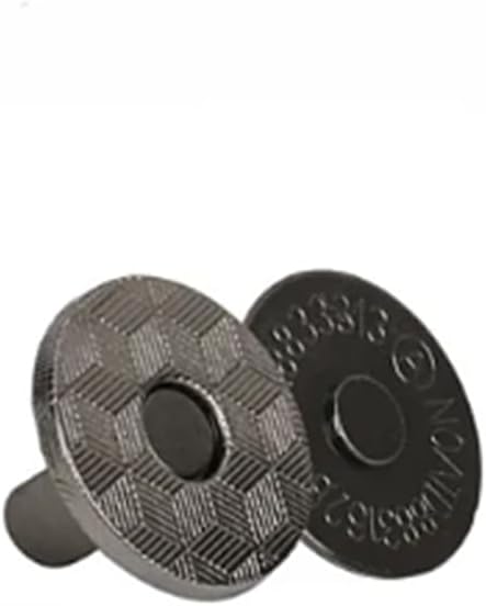 20 Sets/Pack Strong Magnetic Snap Buttons Fasteners Clasps Rivet Plum Blossom Thin Bags Parts Accessories Adsorption Buckle (Black Gun, Diameter 10mm) image 2