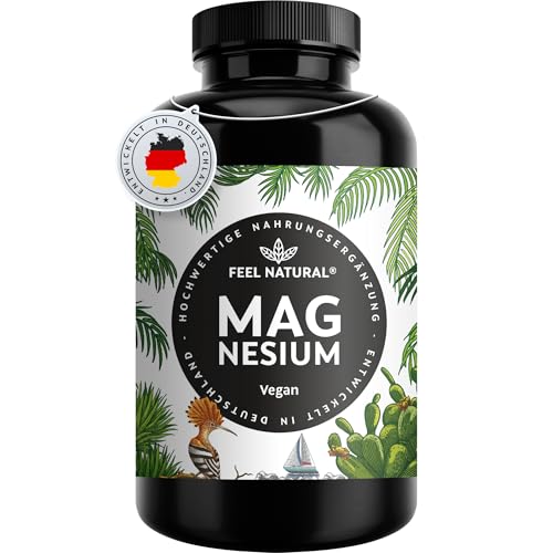 Magnesium hochdosiert Kapseln - 365 Stück (Jahresvorrat) - 664mg je Kapsel, davon 400mg elementares Magnesium - höherer Gehalt als andere Magnesiumformen - Laborgeprüft & Vegan Magnesium hochdosiert Kapseln - 365 Stück (Jahresvorrat) - 664mg je Kapsel, davon 400mg elementares Magnesium - höherer Gehalt als andere Magnesiumformen - Laborgeprüft & Vegan