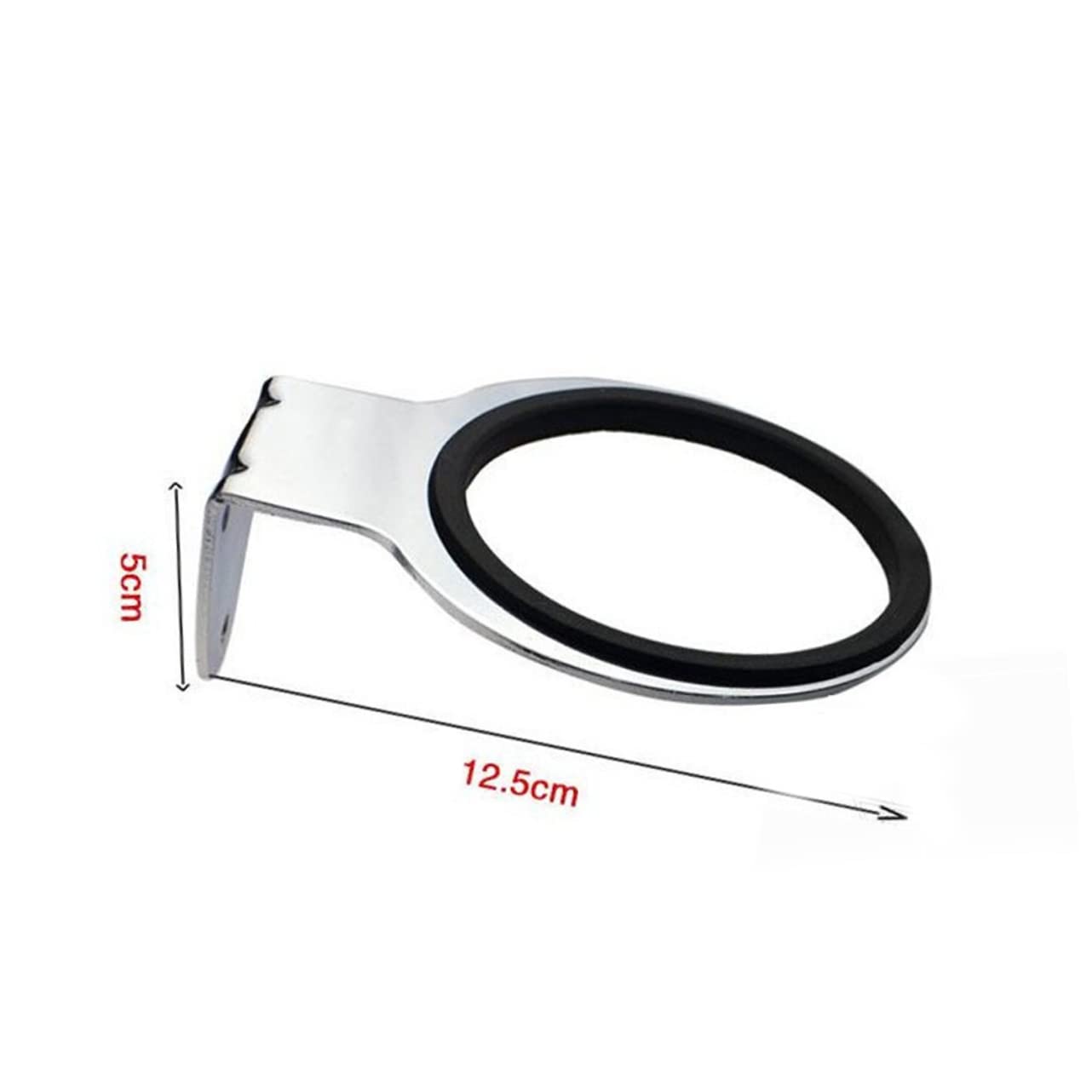 Gogogmee Stainless Steel Wall Mount Hair Dryer Rack Rustproof Silicone Pad Easy Install Home Hotel Bathroom Storage Holder