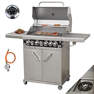 Vaiko Chef 4 Gasgrill Edelstahl 4+1