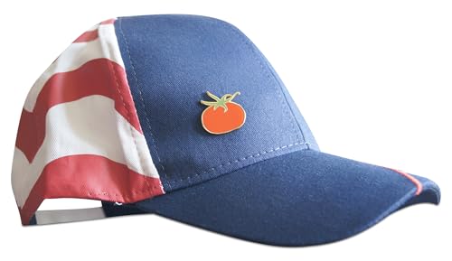 Image of Novel Merk Vegetable - Eggplant, Tomato, & Other Lapel Pin, Hat Pin & Tie Tack Set - Clutch Back