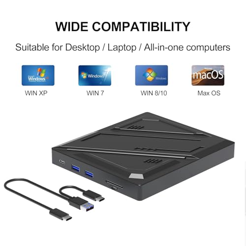 Unidad Externa Portátil CD DVD +/-RW USB 3.0 Tipo-C miniatura 3