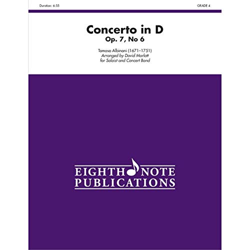 9781554736676 Concerto in D, Op. 7, No. 6: Conductor Score & Parts