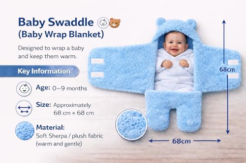 Image of BRANDONN Baby Blanket Newborn Carry Nest | Soft & Breathable Lounger for Newborn | Portable Bedding for Supervised Rest & Travel | Lightweight Infant (0-9 Months)
