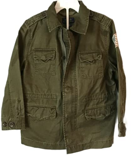 POLO RALPH LAUREN Boy's Military Jacket Coat USA Flag (6T, Military)3
