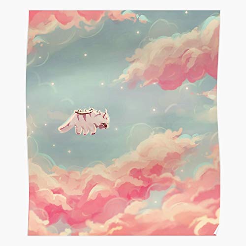 kineticards The Last Airbender Avatar Appa Atla | Home Decor Wall Art Print Poster