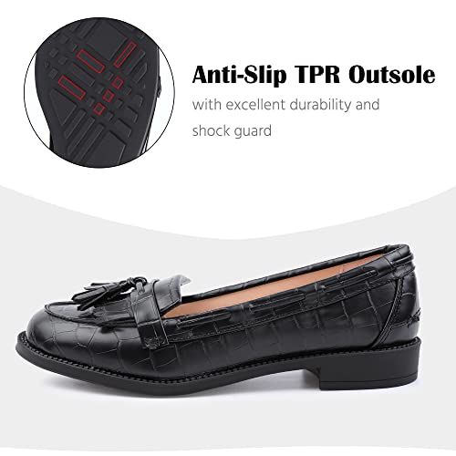 MIXIN Womens Loafers Flats Casual Shoes Slip On Loafers for Womens Comfortable Black Shoes for Ladies - Image 4