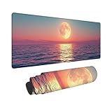 マウスパッド 月の海 大型 防水 ゲーミング マウスパッド 160 x 80 cm 拡張 キーボードパッド 滑り止めゴム底 滑り止め デスクマット おしゃれ キーボードパッド マウス対応 耐洗い表面 快適操作性 ゲーム 仕事 ホーム用 オフィス 女性へのプレゼント Z-901