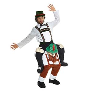 MORPH Costumes Disfraz Austriaco Adulto a Hombros Tiroles, Disfraz Oktoberfest Hombre a Caballito Talla Única