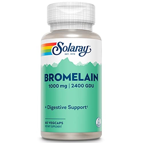 SOLARAY Bromelain 500Mg, Bromelina, 60 Capsulas