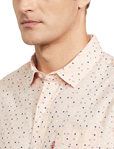 Image of Levi's Men's Cotton Striped Slim Fit Shirt
