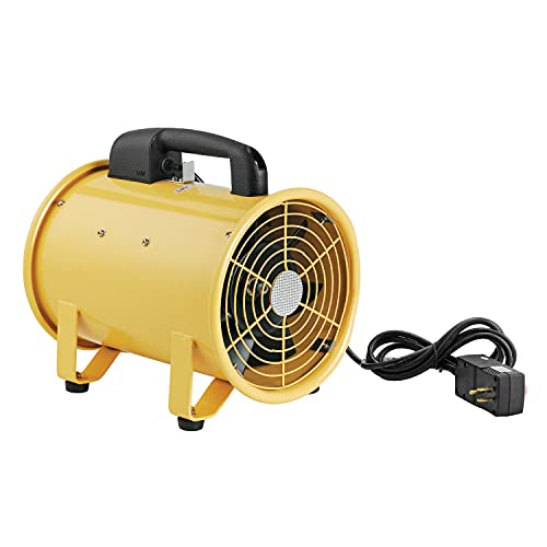 VEVOR Portable Ventilator With Hose, 2 Speed, 10 Inch Utility Blower Exhaust Fan With 33ft Flexible Duct, 350W 1948CFM High Velocity Industrial Air Mover For Extraction And Ventilation - View #4