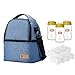 Sac D'isolation De Stockage De Lait Tire-Lait Maternité Refroidisseur Double Couche Frais Garder Bébé Nourriture Sac À Dos Biberon Sac À Lunch,Bleu,S