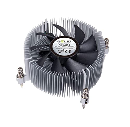Gelid Solutions Radiateur Polar 2-1U avec ventilateur PWM intelligent et roulements à billes - Taille 42 mm - TDP 80 W - Pâte thermique avant application.