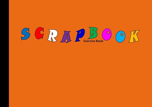 Scrapbook A5 Scrapbook Exercise Book 64 Pages, 210mm x 148mm (Landscape), 90gsm Plain White Paper Journal Memories Photo Album Scrapbooks ... Kids