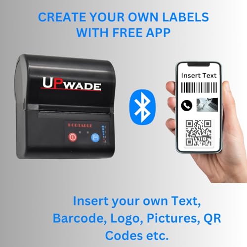 Image of 80mm (3 Inches) Bluetooth 2 in 1 Label + Receipt Direct Thermal Printer (Premium Label Printer)