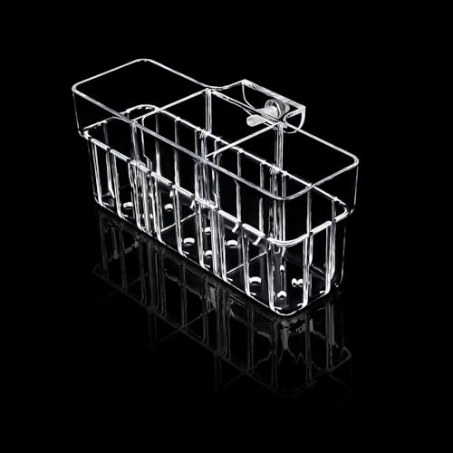 Image of 1 Pack Clear Aquarium Plant Holder Top Hanging Fish Tank Plant Holders Fits up to 0.8in Tank Edges, Aquarium Decor