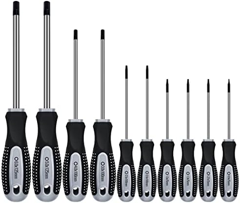 Hex Allen Wrench Screwdriver Set (10 Pack in Precision & Standard Metric Sizes 0.9mm 1.27mm 1.3mm 1.5mm 2.0mm 2.5mm 3.0mm, 4.0mm, 5.0mm, & 6mm) - Perfect for RC Cars, Quadcopters, & Helicopters