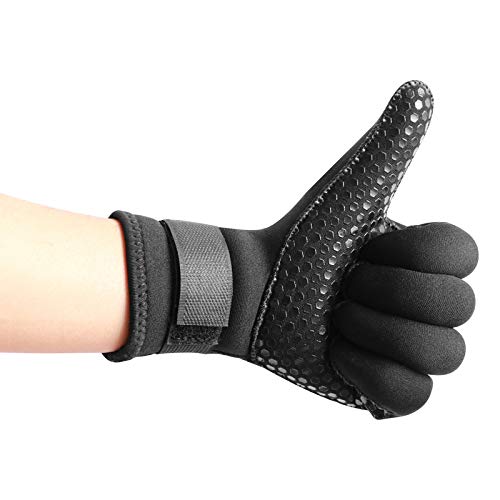 image for BPS Neoprene 5mm Thermal Wet Suit Gloves with Non-Slip Grip Design - T