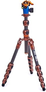 3 Legged Thing Pro Range 2.0 Leo 2.0 Kit Carbon Fibre Travel Tripod System - Adjustable Camera Tripod with 3 Detachable Legs for Monopod Conversion - Earth Bronze (LEOKIT2)