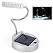 Anpress® Flexible Gooseneck Style 4-LED Mini Solar Table Lamp / PC USB Charger LED Portable Lamp / Solar Bulbs Light / Solar Indoor Reading lighting (White)