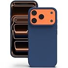 YATWIN Silicone Case for iPhone 17 Pro Max, Soft-Touch, Shockproof, DustProof, Antiskid Phone Cover for iPhone 17 Pro Max - Dark Blue