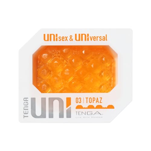 TENGA UNI TOPAZ テンガ ユニ トパーズ ラウンドカット ユニセックス ぷるぷる触感 使い切り ミニローション付き - 画像1
