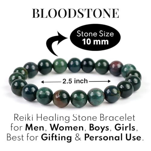 Image of Reiki Crystal Products Certified Natural Crystal Stone Round 10 mm Beads Bracelet for Men and Women | Reiki Charged Gemstone Jewellery Bracelet| Multiple Stone Variants Available