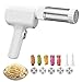 String Hopper Maker Electric, Cordless Electric Pasta Maker with 5 Interchangeable Molds, 5-in-1 Cordless Homemade Noodle Machine for Making Spaghetti Linguine (White) immagine